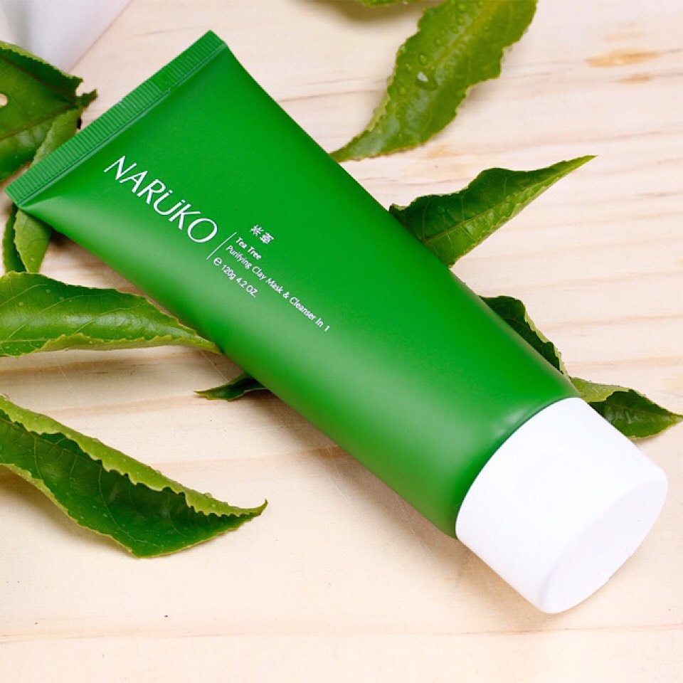  MẶT NẠ KIÊM SỮA RỬA MẶT TRÀM TRÀ NARUKO TEA TREE PURIFYING CLAY MASK & CCLEANSER IN 1